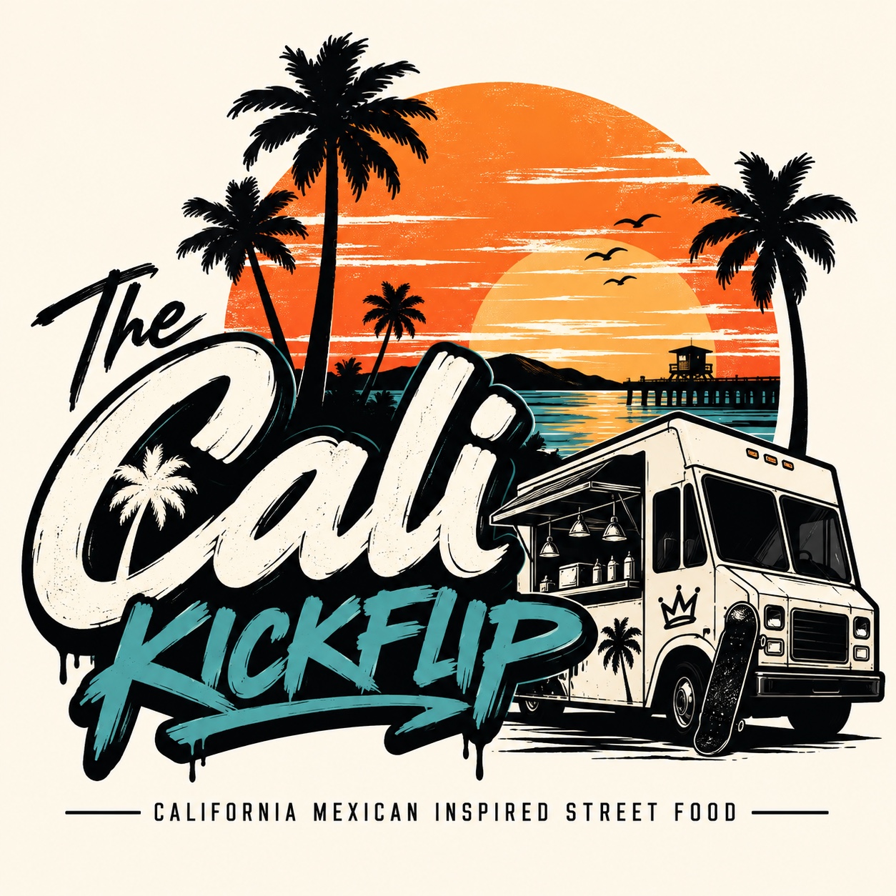 The Cali Kickflip logo